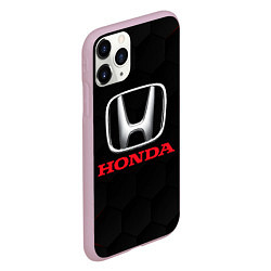 Чехол iPhone 11 Pro матовый HONDA, цвет: 3D-розовый — фото 2