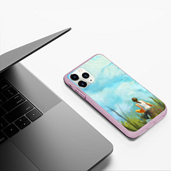 Чехол iPhone 11 Pro матовый Cloud ART, цвет: 3D-розовый — фото 2