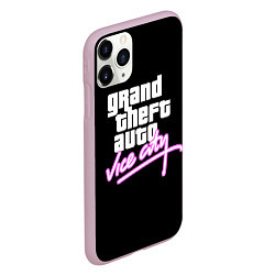 Чехол iPhone 11 Pro матовый GTA VICE CITY, цвет: 3D-розовый — фото 2