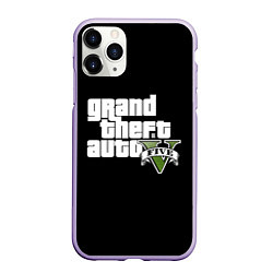 Чехол iPhone 11 Pro матовый GTA 5, цвет: 3D-светло-сиреневый