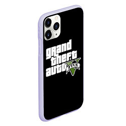 Чехол iPhone 11 Pro матовый GTA 5, цвет: 3D-светло-сиреневый — фото 2