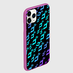 Чехол iPhone 11 Pro матовый JOJOS BIZARRE ADVENTURE, цвет: 3D-фиолетовый — фото 2