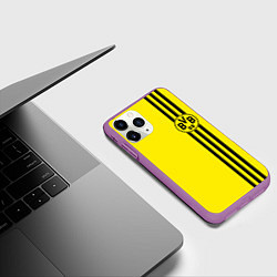 Чехол iPhone 11 Pro матовый BORUSSIA, цвет: 3D-фиолетовый — фото 2