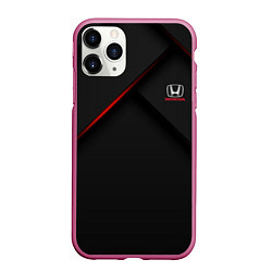 Чехол iPhone 11 Pro матовый HONDA Z, цвет: 3D-малиновый