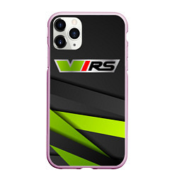 Чехол iPhone 11 Pro матовый Skoda RS Z, цвет: 3D-розовый