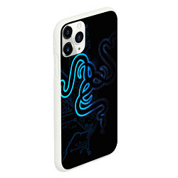 Чехол iPhone 11 Pro матовый RAZER, цвет: 3D-белый — фото 2