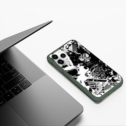 Чехол iPhone 11 Pro матовый Россия, цвет: 3D-темно-зеленый — фото 2