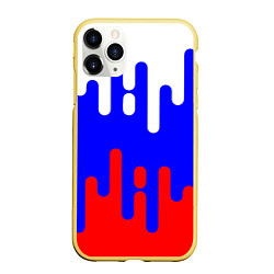 Чехол iPhone 11 Pro матовый Россия, цвет: 3D-желтый