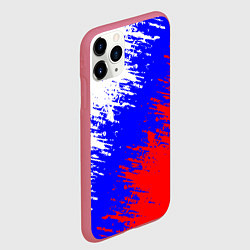 Чехол iPhone 11 Pro матовый Россия, цвет: 3D-малиновый — фото 2