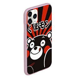 Чехол iPhone 11 Pro матовый Kumamon, цвет: 3D-розовый — фото 2
