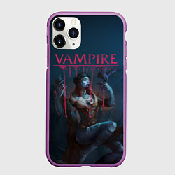 Чехол iPhone 11 Pro матовый Vampire: The Masquerade, цвет: 3D-фиолетовый