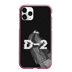 Чехол iPhone 11 Pro матовый Agust D D-2 by BTS, цвет: 3D-малиновый