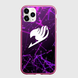 Чехол iPhone 11 Pro матовый Fairy Tail, цвет: 3D-малиновый