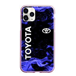 Чехол iPhone 11 Pro матовый TOYOTA, цвет: 3D-розовый