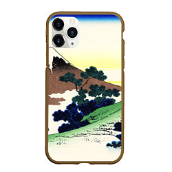 Чехол iPhone 11 Pro матовый ЯПОНИЯ, цвет: 3D-коричневый