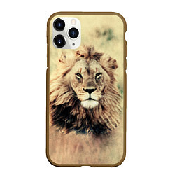 Чехол iPhone 11 Pro матовый Lion King, цвет: 3D-коричневый