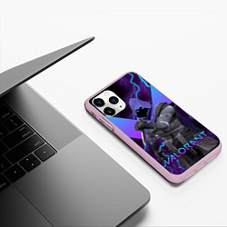 Чехол iPhone 11 Pro матовый VALORANT OMEN, цвет: 3D-розовый — фото 2