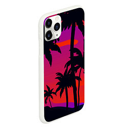 Чехол iPhone 11 Pro матовый Тропический пляж, цвет: 3D-белый — фото 2