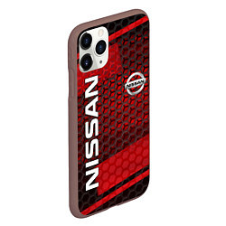 Чехол iPhone 11 Pro матовый NISSAN, цвет: 3D-коричневый — фото 2