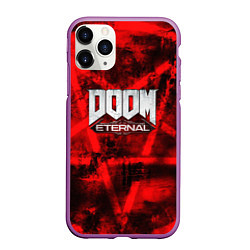 Чехол iPhone 11 Pro матовый Doom Eternal, цвет: 3D-фиолетовый