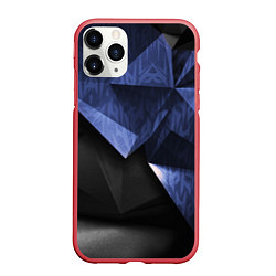 Чехол iPhone 11 Pro матовый GEOMETRY DARK, цвет: 3D-красный