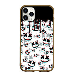 Чехол iPhone 11 Pro матовый MARSHMELLO GLITCH, цвет: 3D-коричневый