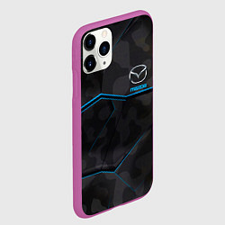 Чехол iPhone 11 Pro матовый MAZDA, цвет: 3D-фиолетовый — фото 2