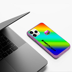 Чехол iPhone 11 Pro матовый 6IX9INE, цвет: 3D-фиолетовый — фото 2