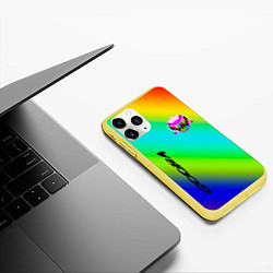 Чехол iPhone 11 Pro матовый 6IX9INE, цвет: 3D-желтый — фото 2