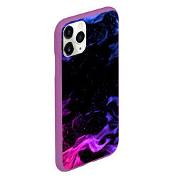 Чехол iPhone 11 Pro матовый ОГОНЬ НЕОН, цвет: 3D-фиолетовый — фото 2