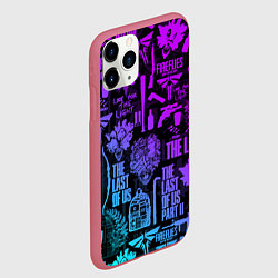 Чехол iPhone 11 Pro матовый THE LAST OF US 2, цвет: 3D-малиновый — фото 2
