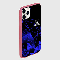 Чехол iPhone 11 Pro матовый HONDA, цвет: 3D-малиновый — фото 2