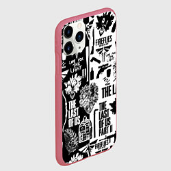 Чехол iPhone 11 Pro матовый THE LAST OF US 2, цвет: 3D-малиновый — фото 2
