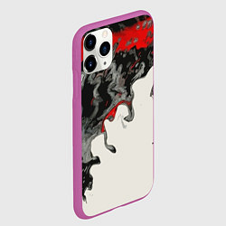 Чехол iPhone 11 Pro матовый Abstraction, цвет: 3D-фиолетовый — фото 2