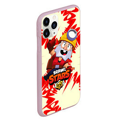 Чехол iPhone 11 Pro матовый Brawl Stars Dynamike, цвет: 3D-розовый — фото 2