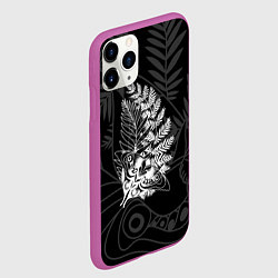 Чехол iPhone 11 Pro матовый ЭЛЛИ ТАТУИРОВКА, цвет: 3D-фиолетовый — фото 2