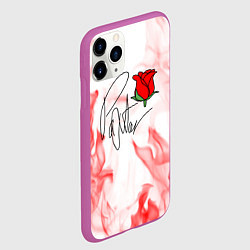Чехол iPhone 11 Pro матовый PYTN X ROSE, цвет: 3D-фиолетовый — фото 2
