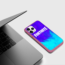 Чехол iPhone 11 Pro матовый FORTNITE ФОРТНАЙТ, цвет: 3D-малиновый — фото 2