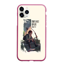 Чехол iPhone 11 Pro матовый The Last of Us 2, цвет: 3D-малиновый