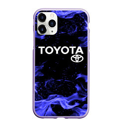 Чехол iPhone 11 Pro матовый TOYOTA, цвет: 3D-светло-сиреневый