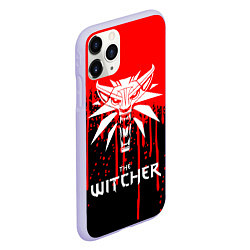 Чехол iPhone 11 Pro матовый The Witcher, цвет: 3D-светло-сиреневый — фото 2