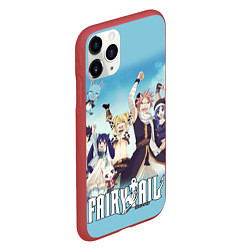 Чехол iPhone 11 Pro матовый FAIRY TAIL ХВОСТ ФЕИ, цвет: 3D-красный — фото 2