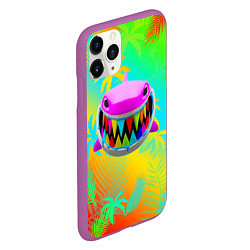 Чехол iPhone 11 Pro матовый 6IX9INE 69 SHARK, цвет: 3D-фиолетовый — фото 2
