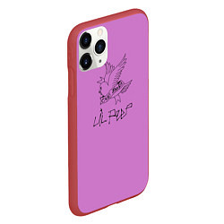 Чехол iPhone 11 Pro матовый Lil peep, цвет: 3D-красный — фото 2