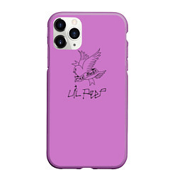 Чехол iPhone 11 Pro матовый Lil peep, цвет: 3D-фиолетовый