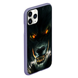 Чехол iPhone 11 Pro матовый ДИКИЙ ВОЛК D, цвет: 3D-серый — фото 2