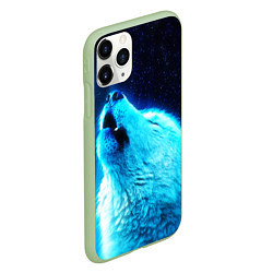 Чехол iPhone 11 Pro матовый ВОЛЧИЙ ВОЙ D, цвет: 3D-салатовый — фото 2