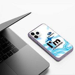 Чехол iPhone 11 Pro матовый SUBARU цвета 3D-серый — фото 2
