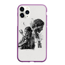 Чехол iPhone 11 Pro матовый The Last of Us, цвет: 3D-фиолетовый