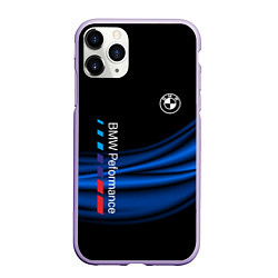 Чехол iPhone 11 Pro матовый BMW, цвет: 3D-светло-сиреневый